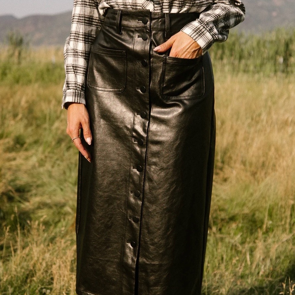 Ivy City Emma Vegan Leather Skirt